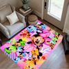 Minnie Mouse Floral Fantasy Area Rug Suitable for Dormitory Playrooms Dining Room Kitchen Antislip Carpet Office home decor Gift for Festivals