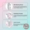 copper Transparent Pink Grace Dreamy Butterfly Pendant Charm Compatible With Authentic Charm Bead Charms Bracelets Women Do It Yourself Jewellery Gift