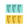 Multiple Styles Cute Silicone Ice Cream Molds Animal Love Snowman Rabbit Shape Mold Popsicle Making Kit with Lid Kitchen Tools
