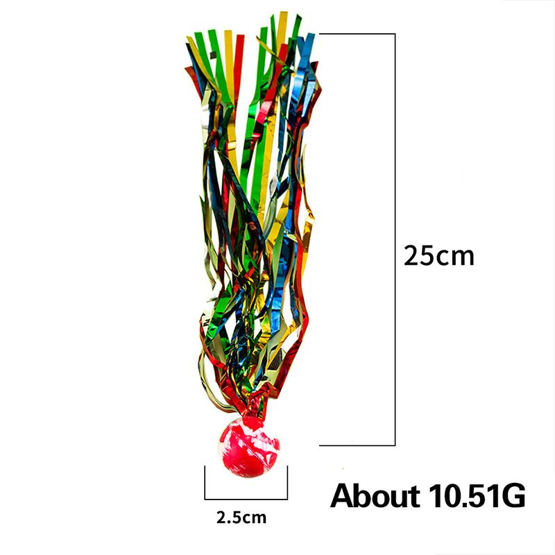

20Pcs 25mm Bouncy Balls With Colorful Streamers Outdoor Toys For Kids Birthday Party Favors Christmas Thanksgiving Pinata Gifts