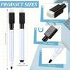 50 Pieces Dry Erase Markers Whiteboard Black Dry Erase Markers With Rubber Cap Fine Tip Dry Erase Markers