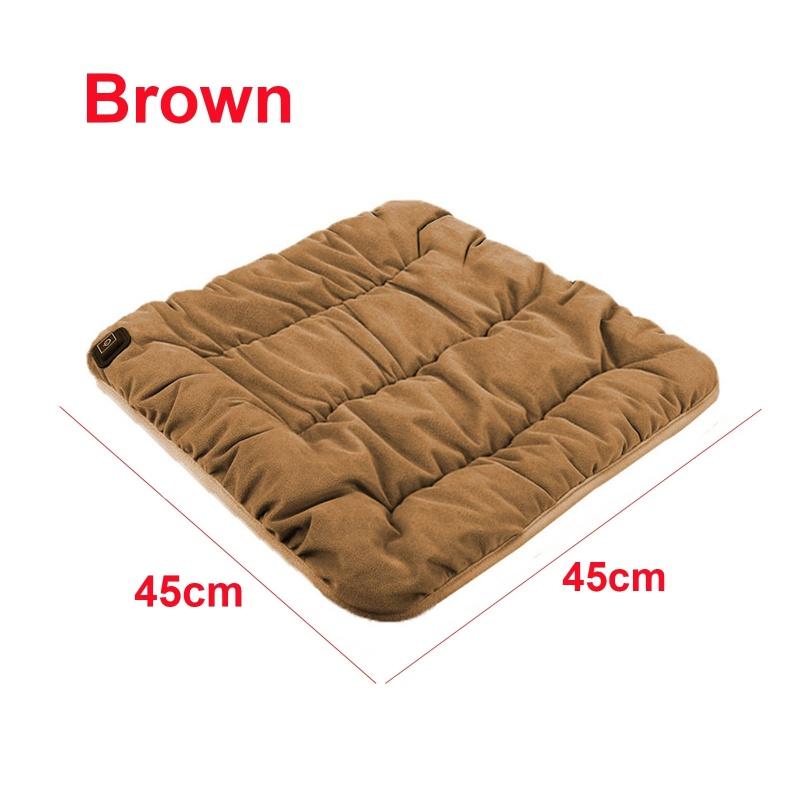Car Heated Seat Cushion Graphene Winter Plush Seat Cushion 12V Car Universal USB Electric Heating Single-chip Pad Accessories