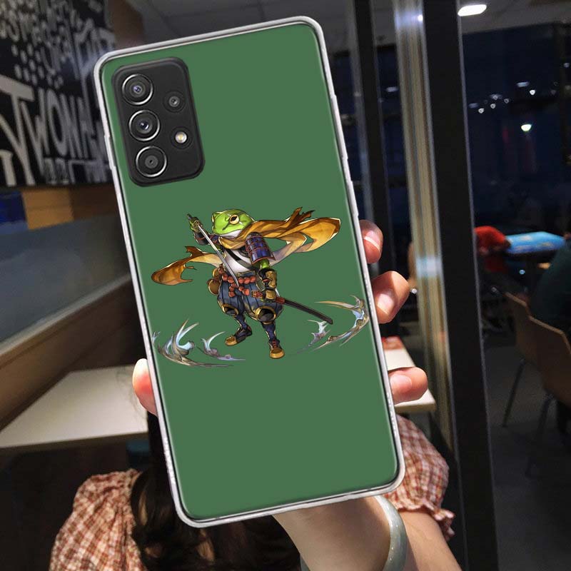 Cute Mouse Axolotl Frog Wizard Phone Case for Samsung A54 A57 A37 A17 A14 A15 A12 A24 A34 A55 A35 A25 A52S A07 A05S A04S A22 A32