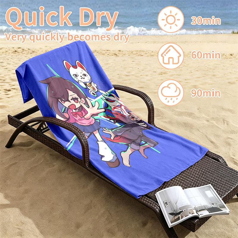 Dandadan Beach towels also serve as bath towels summer essential a musthave for the outdoors the beach and the pool