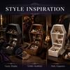 Gothic Travel Portable Storage Case Multi-compartment Ring Necklace Earring Storage Box  Halloween