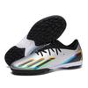 Seamless football shoes men's shoes flying knitting outdoor sports artificial grass training football shoes new futsal