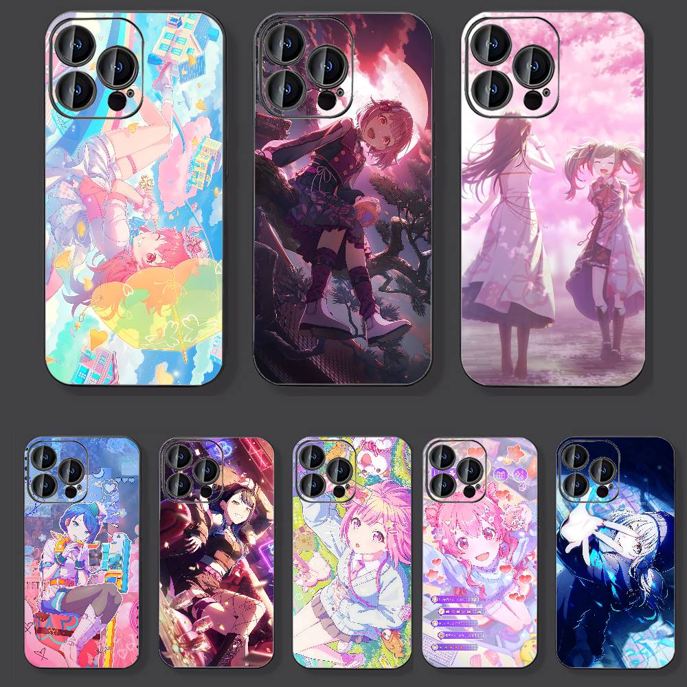 S-project Sekai Phone Case For Iphone 16 15 11 13 14 Pro Max 7 8 Plus X Xr Xs Max 12mini Black Shell Cover Case