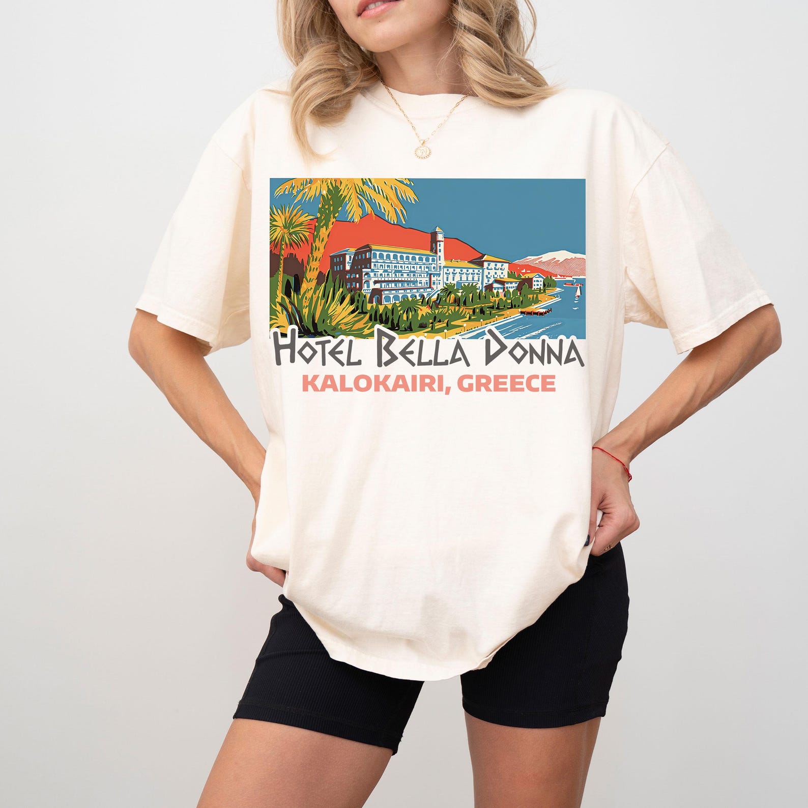 Retro Mamma Mia Bella Donna Hotel Shirt, Kalokairi Greece 3XL