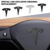 3D Car Badge Steering Wheel Emblem Cover Auto Interior Accessories For Model 3 Model S Model Y Roadster SpaceX Cybertruck