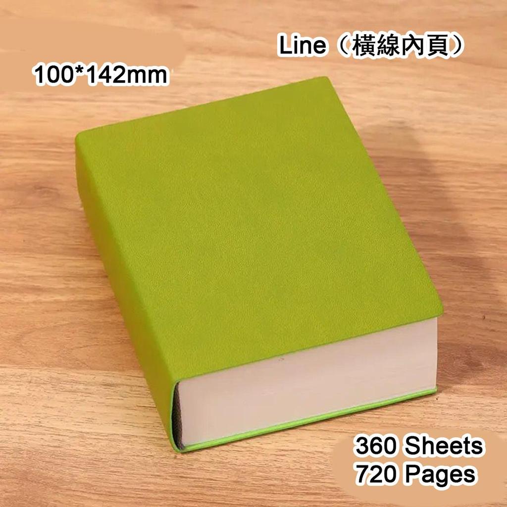 A6 Extra Thick Leather Notebook, Blank/lined Pages, Student Leather Notepad, Drawing Book, Business Meeting Record Book, Mind Map