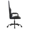 Gaming Chair with Massage Function Blue and Black Artificial Leather