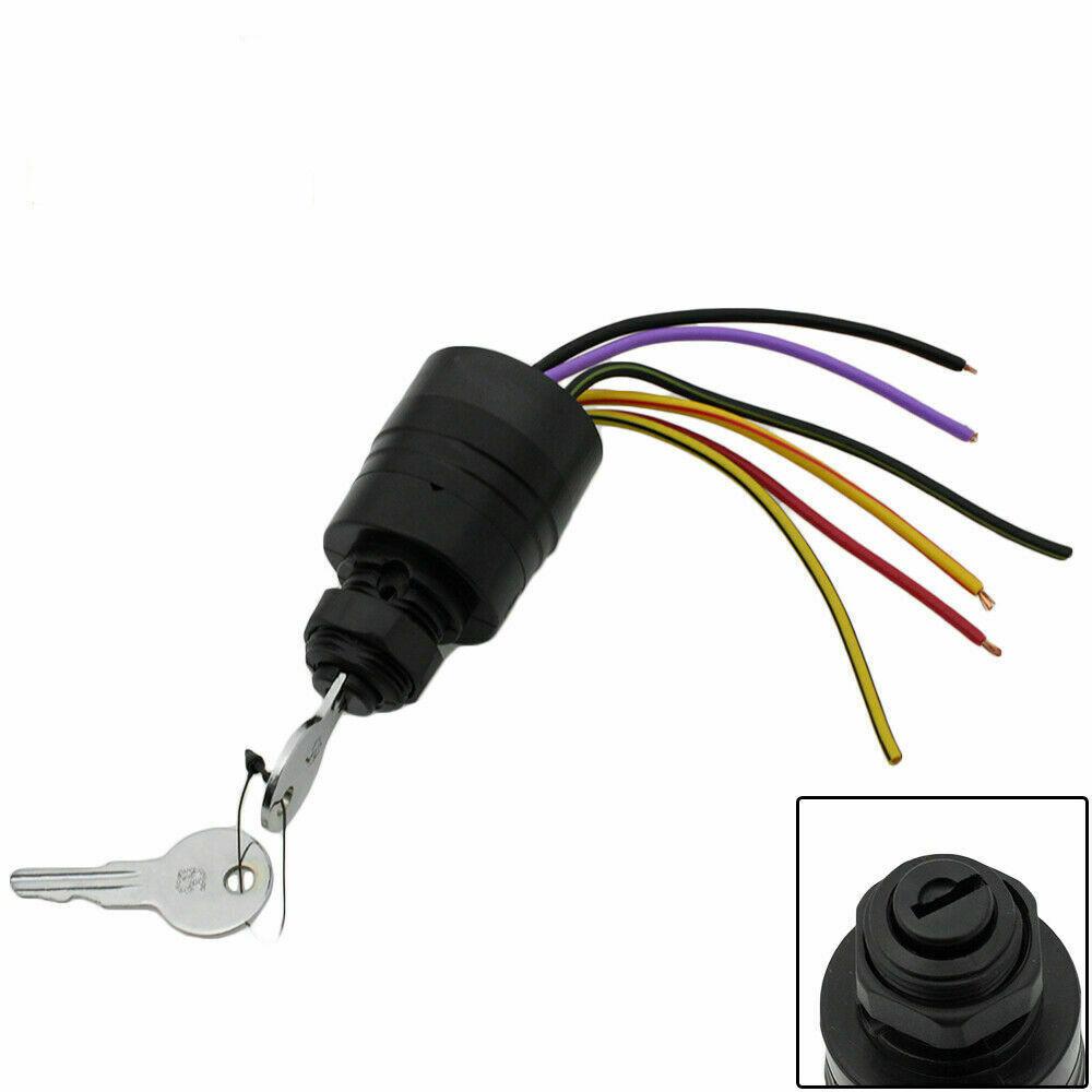 For Mercury Outboard 17009A2 Ignition Key Switch with Push to Choke Function 12V
