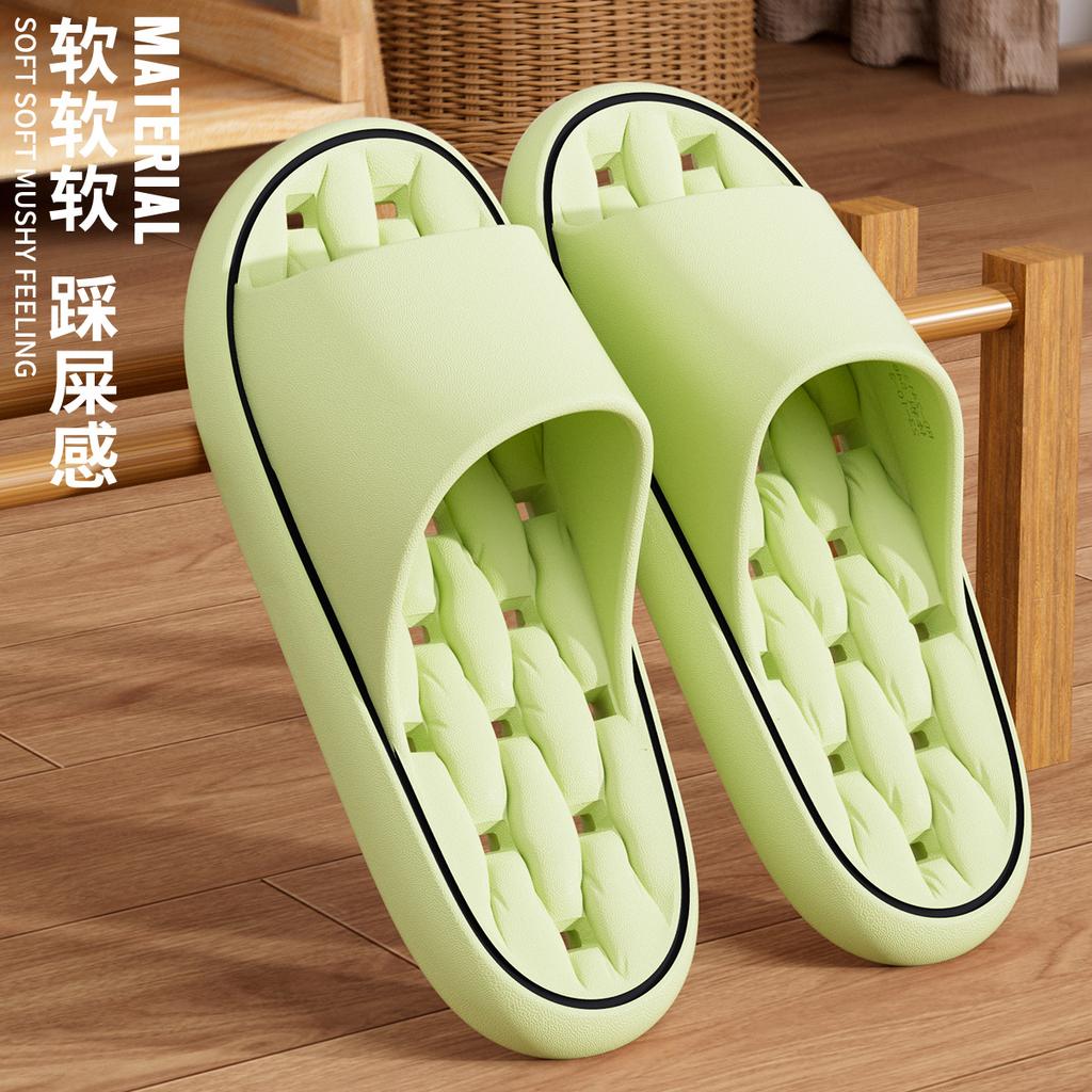 New eva bathroom bath special leaking slippers non-slip quick-drying silent home cool slippers
