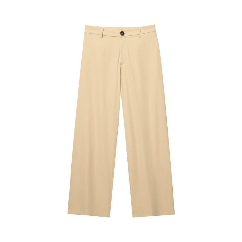 Jnleaog Spring New Arrival Women's Clothing Fashion Style Stylish Fashion with Padded Shoulder Short Outwear Straight-Leg Pants