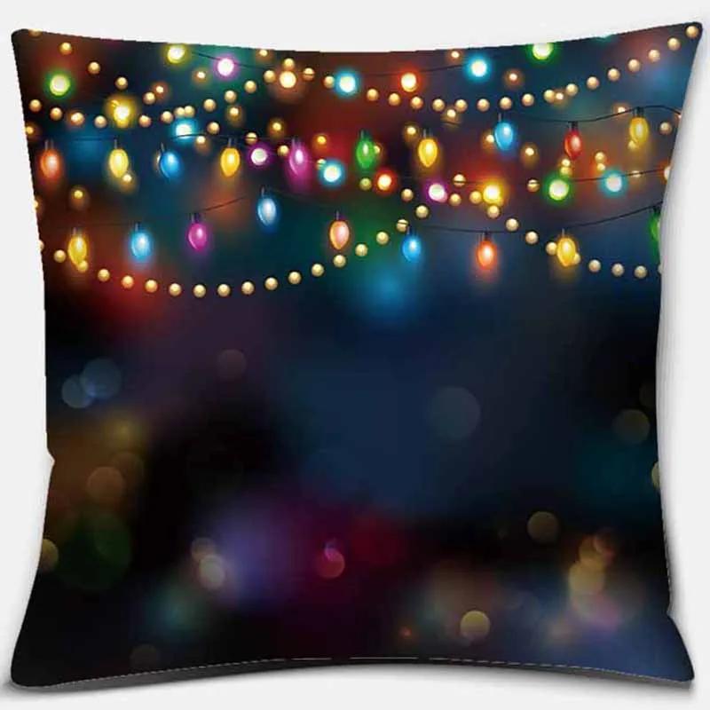 Rainbow Printing Square Pillowcase Home Decoration Car Sofa Cushion Cover