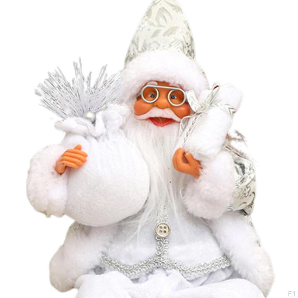 Santa Claus Doll Christmas Decoration Collectible Stuffed Scene Figure Xmas Tree