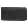 Used Cartier/Cartier Long Wallet Wallet Men's Men's Leather Genuine Leather Black L3000769 SANTOS DE CARTIER With Coin Purse Bifold