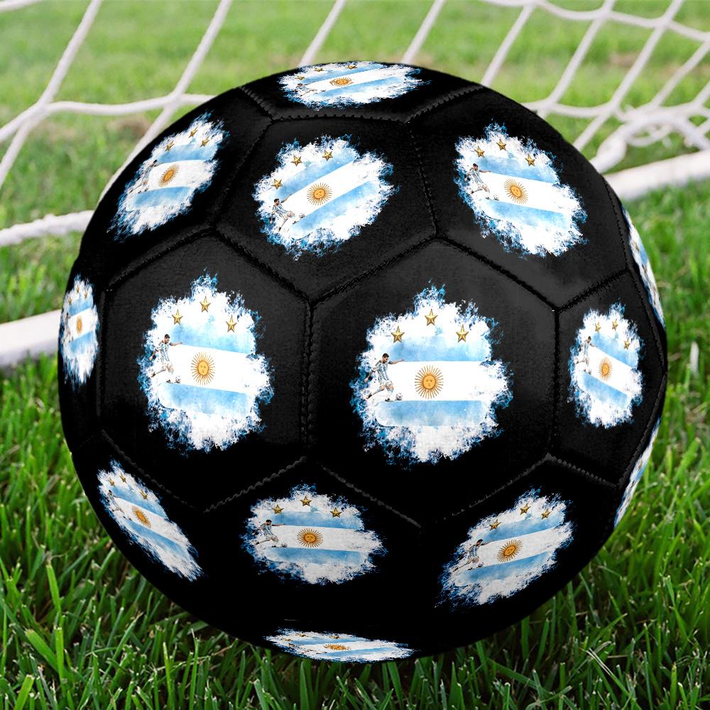 Messi 10 Number World Cup Victory Celebration Soccer Ball Size 5 Football Machinestitched Indooroutdoor Universal Football