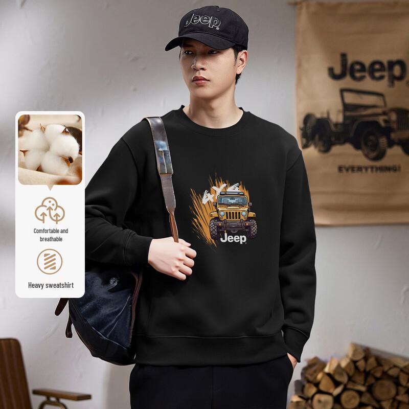 JEEP Men s Casual Crewneck Sweatshirt 3XL