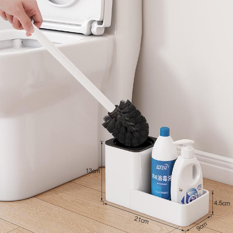 Toilet Brush, Shelf, No Punching, Household No Dead Ends, Toilet Brush, Toilet, Bathroom Toilet, Cleaning Artifact
