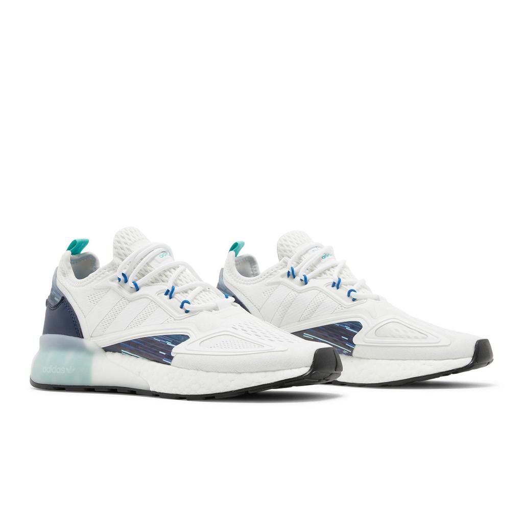 Adidas ZX 2K Boost 'Gaming Pack' (Unisex) Cloud White / Cloud White / Collegiate Navy Casual Shoes H05148
