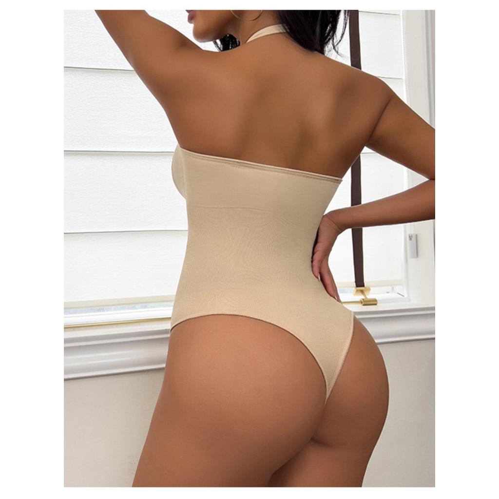 Shapewear for Women Tummy Control Bodysuit Deep V Neck Thong Body Shaper Halter Slimming Romper Going Out Leotards