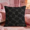 JJoopS Brand Classic Logo Cushion Cover Premium Comfort Reversible Pillow Cove Two In One Design For Any Room  Car Interior