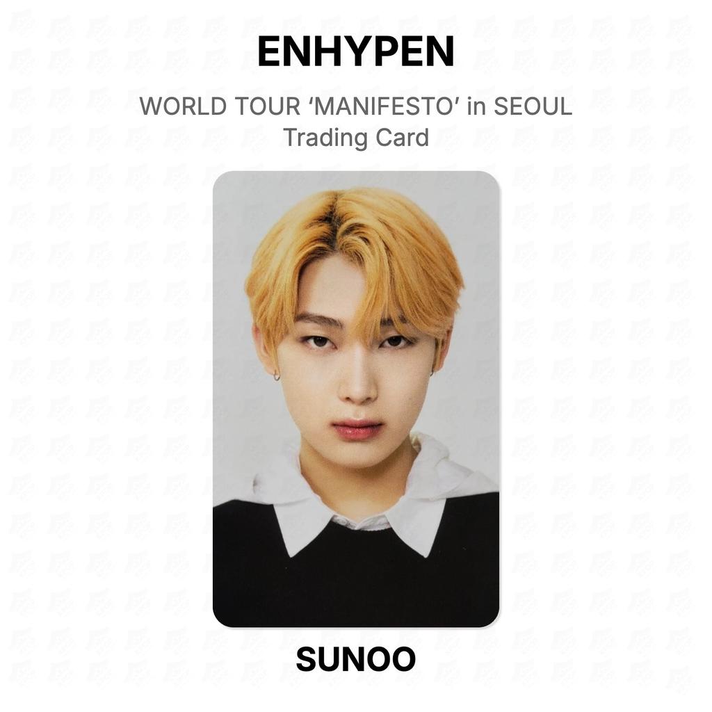 ENHYPEN WORLD TOUR ‘MANIFESTO’ in SEOUL Trading Card Official Photocard