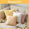 Plush Bowknot Pillowcase Office Sofa Headboard Pillow Cushion Waist Pillowcase