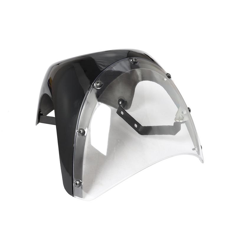 Für Harley Sportster Bobber Touring Honda Motorrad Universell Cafe Racer 7 Zoll Scheinwerfer Lenker Verkleidung Windschutzscheiben Kits