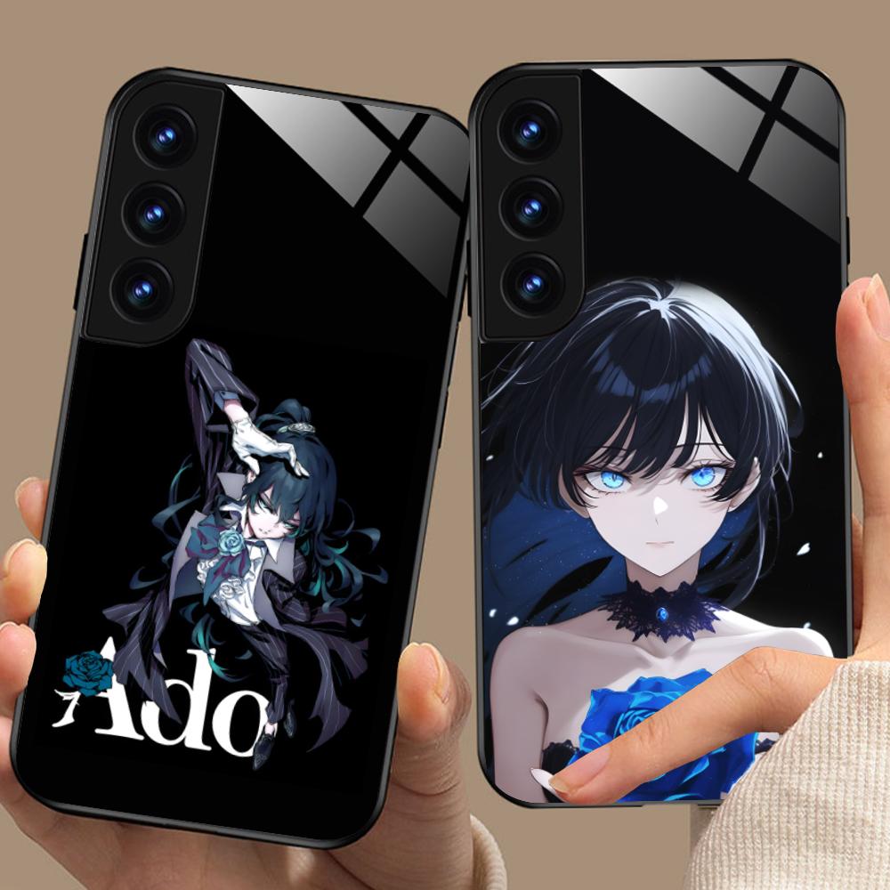 Ado Rose Anime Mobile Phone Case for Samsung Galaxy A56 55 54 53 52 51 36 35 34 23 16 15 5G Glass Colorful Cover Pretty Cover