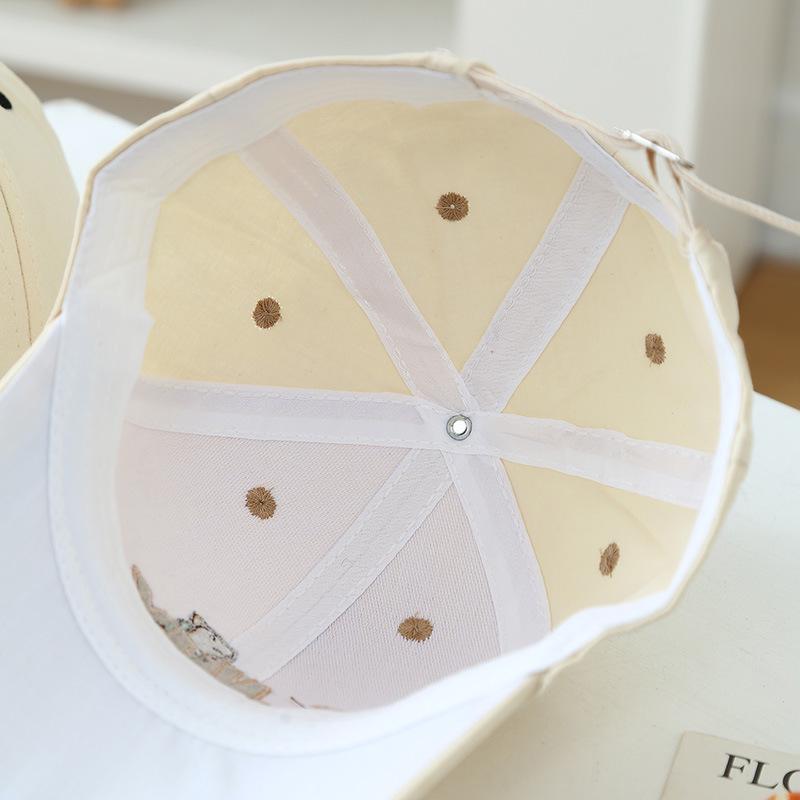 2026 Kids' Spring/Autumn Cartoon Sun Baseball Cap - Cute Duckbill Hat for Boys & Girls