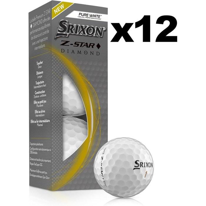 Srixon Uni Z-star Diamond Golf Balls, Pure White, Uniq Size EU