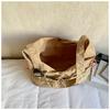 Large Capacity Tote Bag Women's Pleated Shoulder Bag Student Class Bag