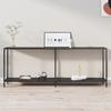 Day and Night - Day and Night Black Tempered Glass Console Table 200x35x75.5 Cm