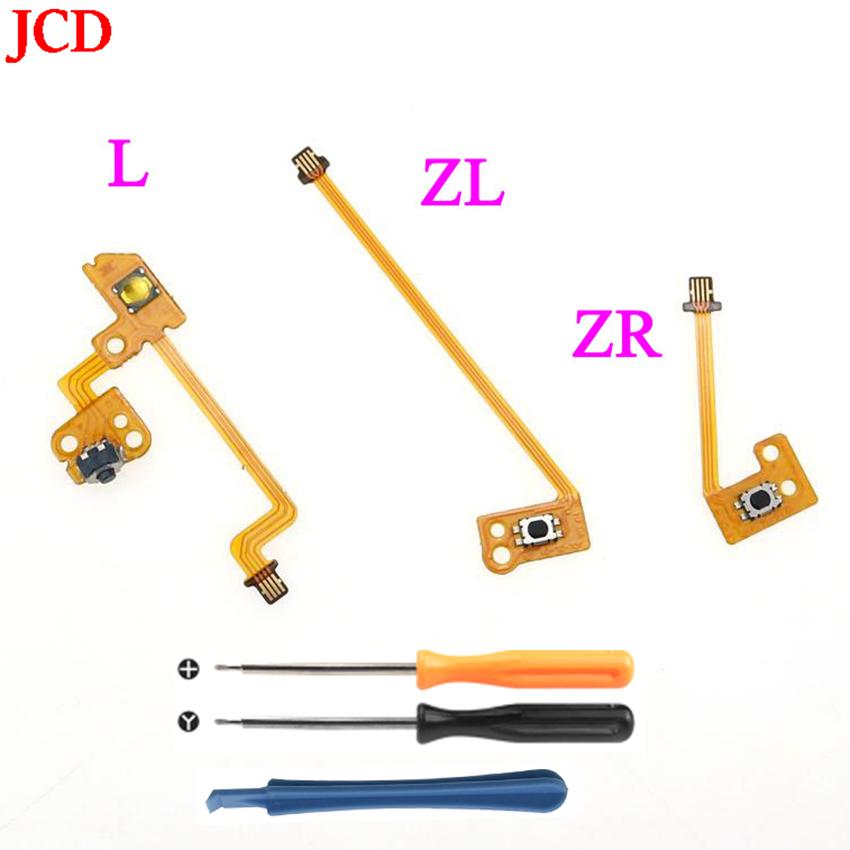 JCD 1set L/R SL SR Button Key Flex Cable Replacement Parts For Switch JoyCon NS L/R Game Controller With Screwdriver Tool