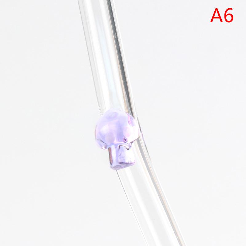 Flower Glass Straw Reusable Drinking Straws Cute Straw For Festival Party Wedding Cocktail Bar Beachs