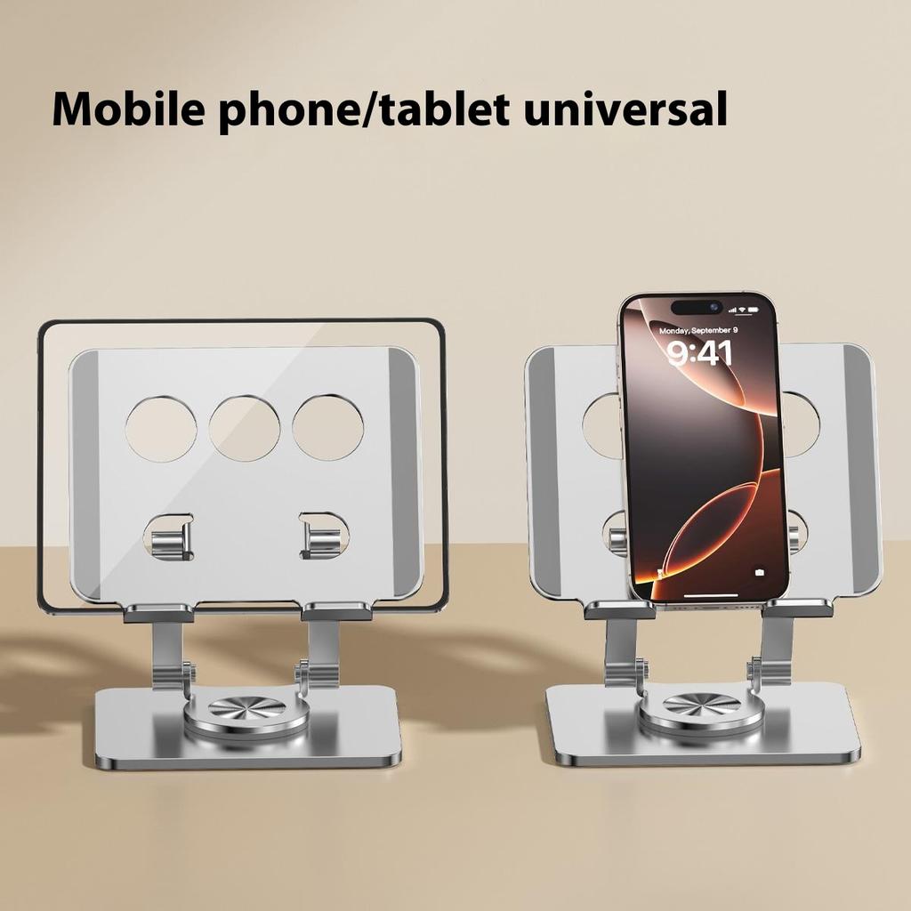 J59 Aluminum Alloy Desktop Stand 360 Degree Rotating Tablet Holder Height Adjustable
