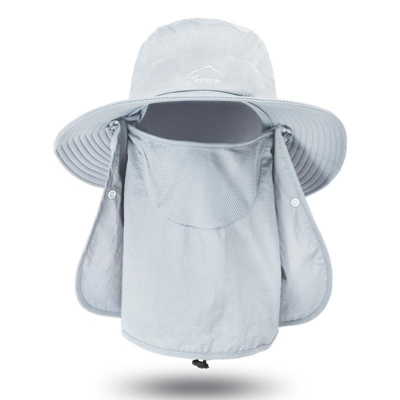 Fisherman'S Hat, Male Sun Hat, Summer Outdoor Quick Drying Sun Hat, Fishing Breathable Sun Hat, Female Face Mask Hat
