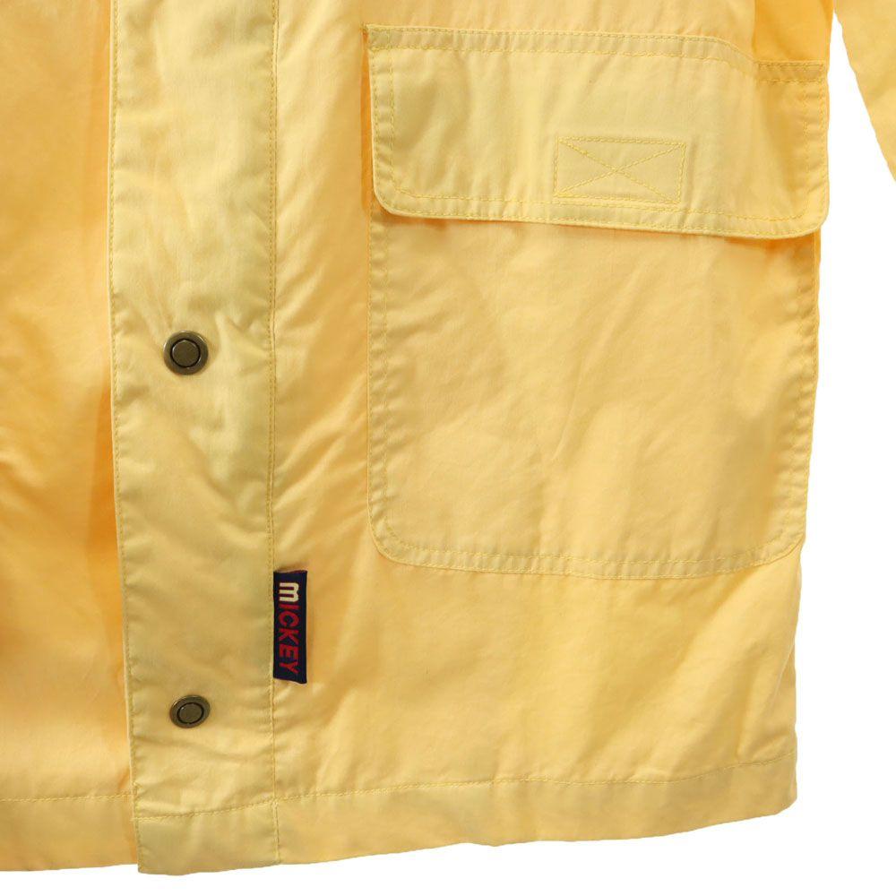 Disney 90s Old Mickey Mouse Embroidery Mountain Parka S Yellow MICKEY Men's Used