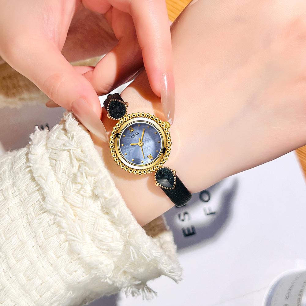 Bohemian Women'S Watch, Niche High-End Fritillary Disc, Small And Exquisite Temperament, Belt Quartz Watch