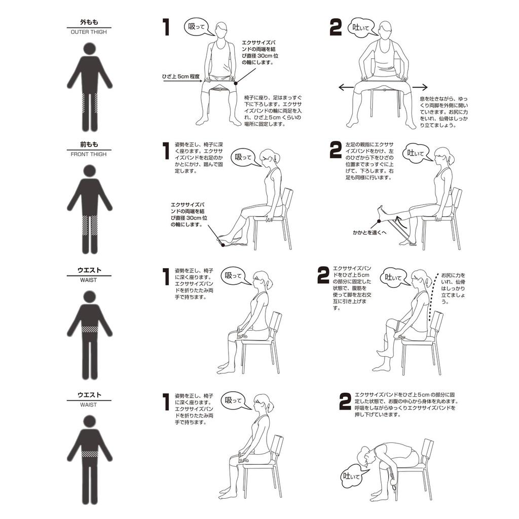 IRONMAN CLUB Exercise Medium Strength Bands, Pink, KW-750, Tube,