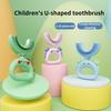 Children's Teeth Oral Care Cleaning Brush Baby Toothbrush 360 Degree U-shaped Soft Silicone Teethers Baby Toothbrush