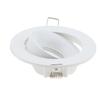 Rund GU10 Infälld Downlight Ersättningssats Svart MR16 Sockel Monterings Takspotlight Ram GU5.3 Lampa Sockelhållare