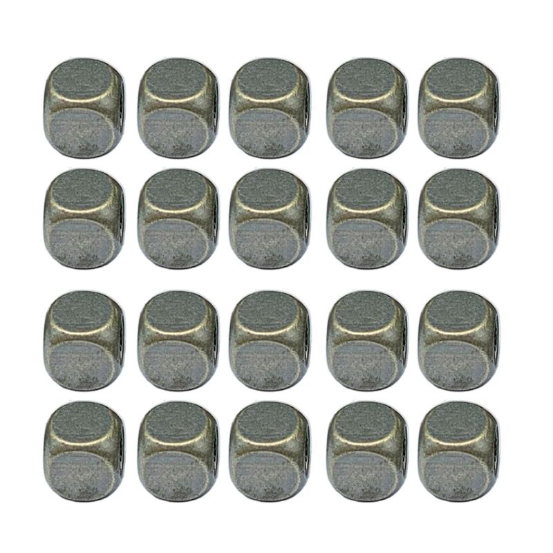 Balení 20 měděných izolačních mosazných korálků Příslušenství Kulaté/Čtvercové Korálky na šňůrku Paracord pro DIY výrobu šperků