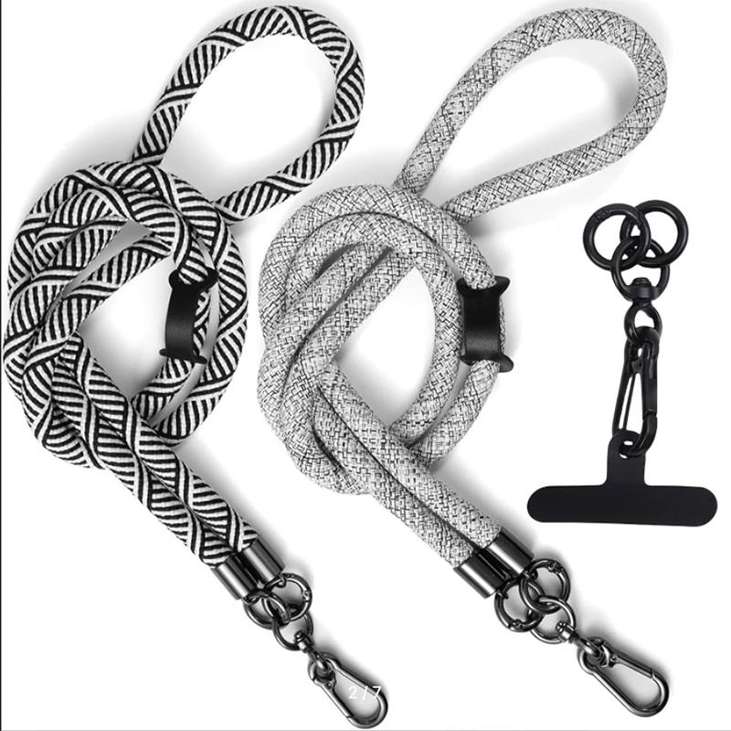 8mm Thick Anti-lost Mobile Phone Lanyard Crossbody Detachable Neck Cord Outdoor Sturdy And Durable Hanging Wrist Strap