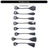 8 buc Adaptor Convertor Cablu Diagnostic Camion Profesional Construcție ABS Pentru Interfețe Computer Vehicul Comercial