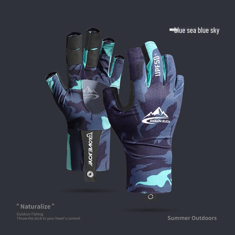 Guantes de Pesca Antideslizantes de Otoño/Invierno - Cálidos, Resistentes al Desgaste, con Forro Polar, Sin Dedos, Táctiles DB68.