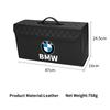 KWYP9 Hot Car Trunk Storage Bag Leather Camping Box Collapsible Auto Emblem Organizer Accessories For BMW M Performance M5 E36 E6