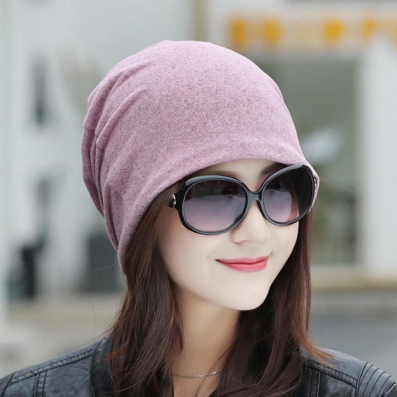 Tide scarf, headscarf, children's season, double-layer imitation cashmere bag, pullover hat, stack hat, nightcap, confinement hat